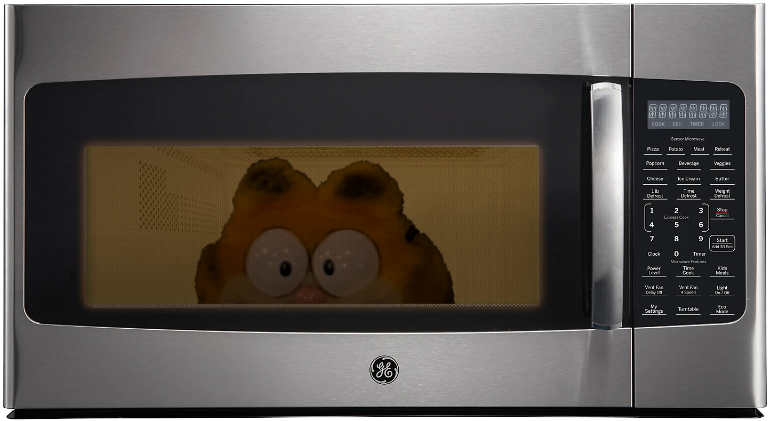 mircowave w/ garf